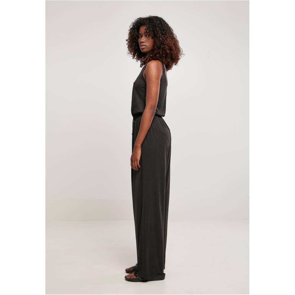 Urban Classics - Long Sleevless Modal Jumpsuit - Noir